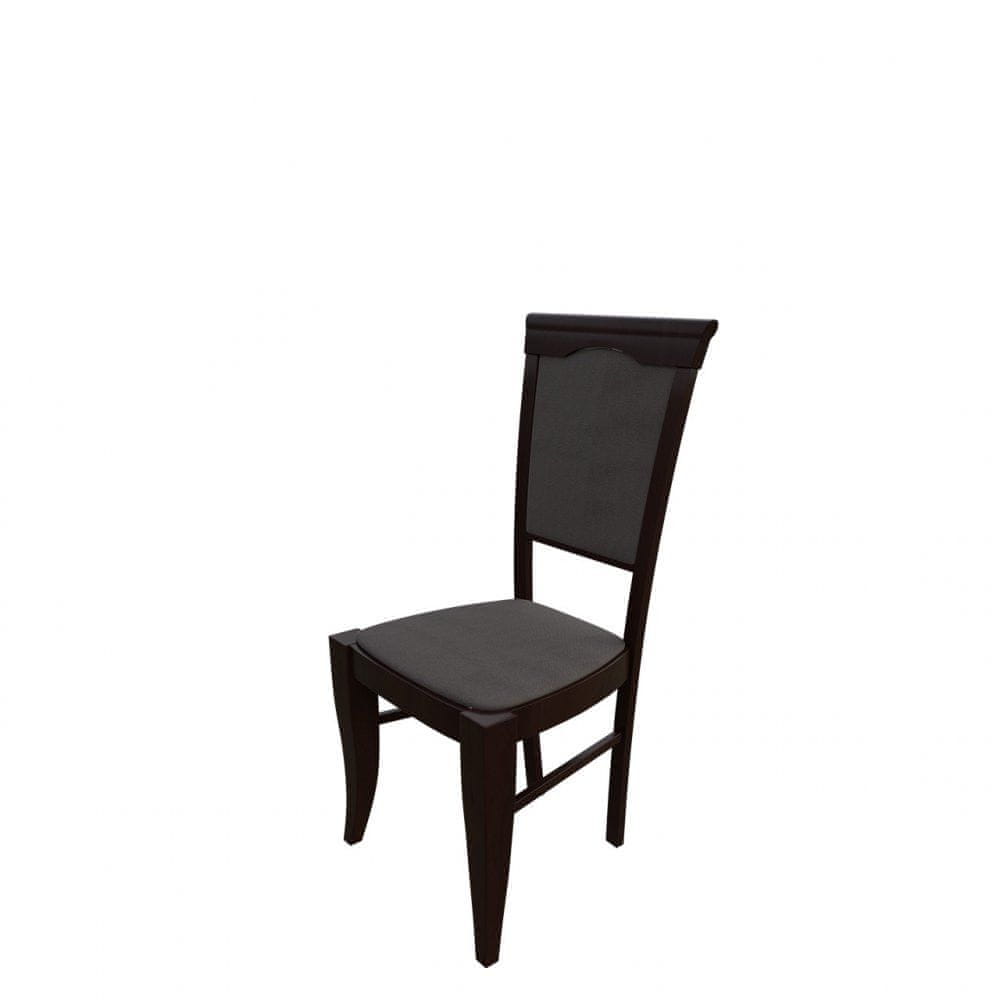 Veneti Čalúnená jedálenská stolička MOVILE 1 - orech / tmavá hnedá 2